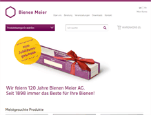 Tablet Screenshot of bienen-meier.ch